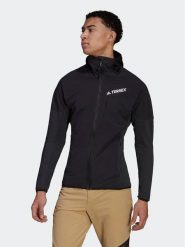 Adidas Polar Techrock Flooce Wind Hooded Jacket HF0726 Czarny. Czarne bluzy z polaru Adidas, m, bez wzorów, z polaru, bez kaptura. Za 649.99 zł.