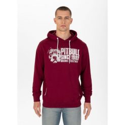 Bluza męska Pitbull z kapturem Terry Blood Dog. Brązowe bluzy PITBULL, m, bez wzorów, z kapturem. Za 139.99 zł.