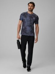 4F Spodnie treningowe szybkoschnące męskie - czarne M. Czarne spodnie treningowe długie 4F, m, bez wzorów, z materiału. Za 199.99 zł.