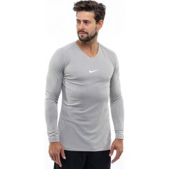 Koszulka termoaktywna męska Nike Dry Park First Layer JSY LS. Szare bielizna termoaktywna Nike, l, bez wzorów, bez ramiączek. Za 88.00 zł.