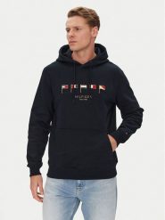 Tommy Hilfiger Bluza Multi Flags MW0MW38666 Granatowy Regular Fit. Niebieskie bluzy Tommy Hilfiger, l, bez wzorów, z bawełny, bez kaptura. Za 499.99 zł.