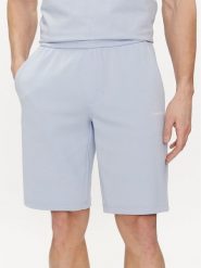 Calvin Klein Szorty sportowe Micro Logo K10K111208 Niebieski Regular Fit. Niebieskie krótkie spodenki sportowe CALVIN KLEIN, m, bez wzorów, z bawełny. Za 209.99 zł.