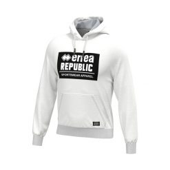 Bluza Errea graphic. Białe bluzy z kapturem ERREA, m, bez wzorów, z materiału, z kapturem. Za 152.50 zł.