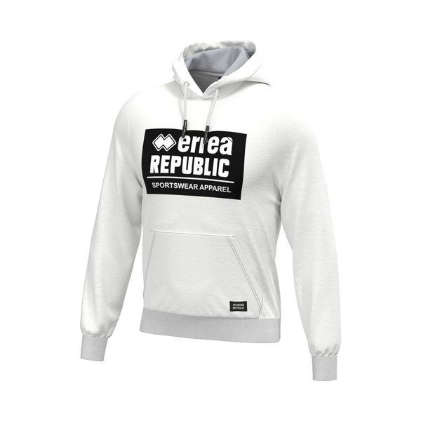Bluza Errea graphic. Białe bluzy z kapturem ERREA, m, bez wzorów, z materiału, z kapturem. Za 152.50 zł.