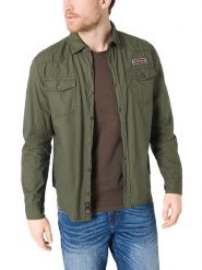 Timezone Koszula - Regular fit - w kolorze khaki rozmiar: L. Brązowe koszule Timezone, l, bez wzorów, z bawełny, bez kołnierzyka, bez ramiączek. Za 100.99 zł.