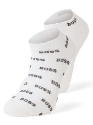 BOSS Skarpety w 2-paku Mężczyźni Bawełna biały, 39-42. Białe skarpety Boss, bez wzorów, z bawełny. Za 59.95 zł.