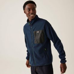 Polar turystyczny męski Frankie Full Zip. Niebieskie bluzy z polaru Regatta, m, bez wzorów, z polaru, bez kaptura. W wyprzedaży za 169.99 zł.