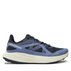 Buty do biegania Salomon. Niebieskie buty do biegania Salomon, bez wzorów, bez zapięcia, do biegania. Za 439.99 zł.