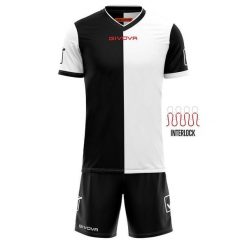 Zestaw sportowy Givova Combo L – 100% poliester. Czarne t-shirty sportowe Givova, bez wzorów, z dzianiny, bez ramiączek, do piłki nożnej. Za 220.99 zł.