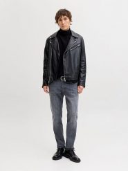 Jack & Jones Dżinsy "Mike" - Slim fit - w kolorze antracytowym rozmiar: W31/L30. Czarne jeansy Jack & Jones, l. Za 130.99 zł.