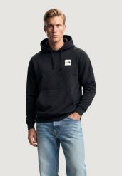 Bluza Mężczyzna THE NORTH FACE M BOX HD REG HD. Czarne bluzy z kapturem The North Face, l, z aplikacjami, z bawełny, z kapturem. Za 402.70 zł.