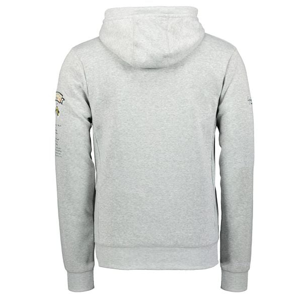 Bluza męska Geographical Norway GYMCLASS 100 3/4 WU4184H B-Grey. Szare bluzy z kapturem Geographical Norway, m, bez wzorów, z bawełny. Za 139.00 zł.