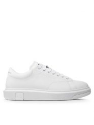 Armani Exchange Sneakersy XUX123 XV534 00152 Biały. Białe buty sportowe casual Armani Exchange, bez wzorów, ze skóry, bez zapięcia. Za 489.99 zł.