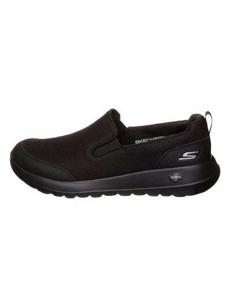Skechers Sneakersy slip-on "Go Walk" w kolorze czarnym rozmiar: 43,5. Czarne buty sportowe casual Skechers, bez wzorów, bez zapięcia. Za 109.26 zł.