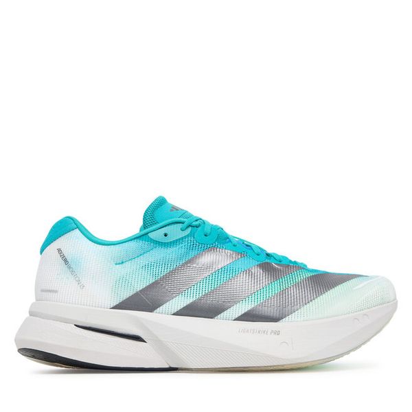 Buty do biegania adidas. Niebieskie buty do biegania Adidas, bez wzorów, bez zapięcia, do biegania. Za 699.99 zł.