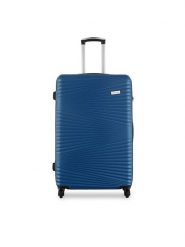 Semi Line Walizka duża T5744-3 Granatowy. Niebieskie walizki Semi-line, bez wzorów, z tworzywa sztucznego, duże. Za 219.99 zł.