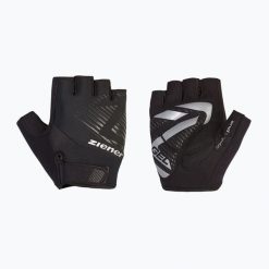 Rękawiczki rowerowe męskie ZIENER Crudt-Z. Czarne rękawiczki Ziener, bez wzorów, z elastanu. Za 73.99 zł.