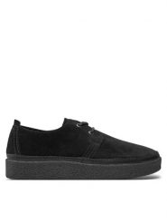 Clarks Półbuty Clarkwood Low 26179940 Czarny. Czarne eleganckie półbuty Clarks, bez wzorów, ze skóry, bez obcasa, bez zapięcia. Za 429.99 zł.