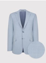 PAKO LORENTE - Jasnoniebieska marynarka garniturowa. Garnitury Pako Lorente, m, bez wzorów, z poliesteru. Za 399.99 zł.