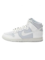 Nike Sneakersy "Dunk Hi Retro" w kolorze srebrno-białym rozmiar: 45,5. Białe buty sportowe casual Nike, bez wzorów, z materiału, bez zapięcia. Za 461.21 zł.