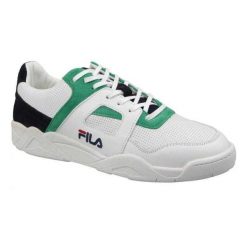 Niskie Buty Męskie Cedar Leather. Białe buty turystyczne Fila, bez wzorów, bez zapięcia. Za 369.99 zł.