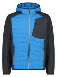 CMP Kurtka hybrydowa w kolorze czarno-niebieskim rozmiar: 50. Czarne kurtki outdoor i hardshell CMP, na zimę, s, bez wzorów, z włókna, bez kaptura. Za 279.76 zł.