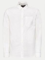 INDICODE Koszula Globe 20-315 Biały Regular Fit. Białe koszule INDICODE, m, bez wzorów, ze lnu, bez kołnierzyka, bez ramiączek. Za 99.99 zł.