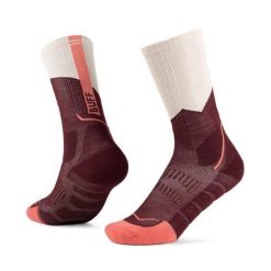 Skarpetki Buff MERINO MW CREW SOCKS MWC1 WINE. Fioletowe skarpety Buff, bez wzorów, z elastanu. Za 139.90 zł.