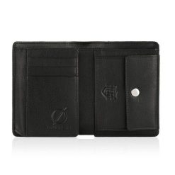 Portfel Męski RFID Brødrene G-06LC Czarny. Czarne portfele Brødrene, bez wzorów, ze skóry. Za 69.00 zł.