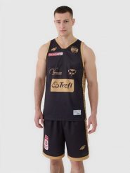4F Koszulka meczowa replika wyjazdowa z sezonu 2024/25 męska 4F x PLK - Trefl Sopot - multikolor M. Żółte bezrękawniki 4F, m, z aplikacjami, z dzianiny, bez kołnierzyka, bez ramiączek. Za 219.99 zł.