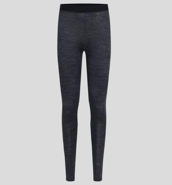 Legginsy termoaktywne męskie Odlo NATURAL Performance Wool. Szare bielizna termoaktywna ODLO, l, bez wzorów, z materiału, bez ramiączek, narciarskie. Za 297.49 zł.