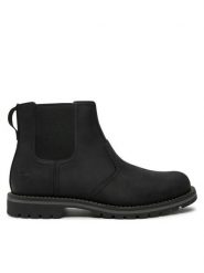 Timberland Sztyblety Larchmont TB1A2NHW0151 Czarny. Czarne botki sznurowane Timberland, bez wzorów, ze skóry, bez obcasa, bez zapięcia. Za 749.99 zł.