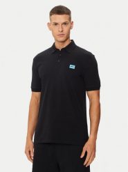 Hugo Polo Dereso232 50490770 Czarny Slim Fit. Czarne koszulki polo Hugo, l, bez wzorów, z bawełny, bez kołnierzyka, bez ramiączek. Za 619.99 zł.