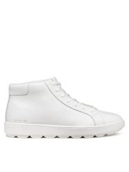 Geox Sneakersy U Spherica Ecub-1 U46GPA 00047 C1000 Biały. Białe buty sportowe casual Geox, bez wzorów, ze skóry, bez zapięcia. Za 549.99 zł.