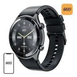 Smartwatch QCY S7 (czarny). Czarne, cyfrowe zegarki smartwatch QCY, z aplikacjami, z koronki. Za 219.00 zł.