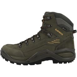 Buty trekkingowe męskie Lowa Renegade Evo Mid Gtx. Zielone buty trekkingowe Lowa, bez wzorów, z materiału, za kostkę, bez zapięcia. Za 1,066.00 zł.