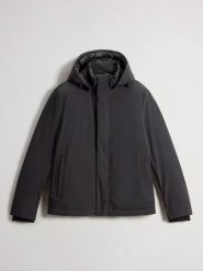 Woolrich Kurtka puchowa w kolorze czarnym rozmiar: L. Czarne kurtki Woolrich, na zimę, l, bez wzorów, z puchu, bez kaptura. Za 1,128.04 zł.