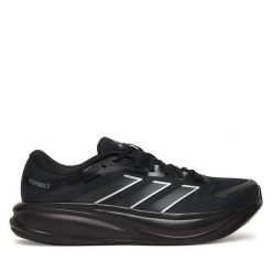 Buty do biegania adidas. Czarne buty do biegania Adidas, bez wzorów, bez zapięcia, do biegania. Za 299.99 zł.