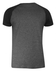 T-shirt Popielato-Czarny Bawełniany, Krótki Rękaw Raglanowy, Dwukolorowy, Męski -BRAVE SOUL. Szare bezrękawniki Brave Soul, l, bez wzorów, z bawełny, bez kołnierzyka, bez ramiączek. Za 45.00 zł.