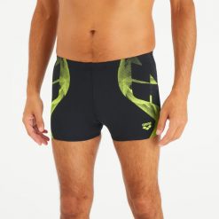 Bokserki pływackie męskie Arena Artic. Czarne odzież kąpielowa Arena, m, bez wzorów, z materiału, sportowe. Za 139.99 zł.