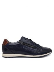 Bugatti Sneakersy 311-A9Q13-4100-4100 Granatowy. Niebieskie buty sportowe casual Bugatti, bez wzorów, ze skóry, bez zapięcia. Za 259.99 zł.
