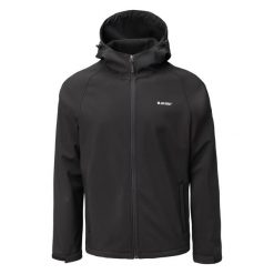Kurtka softshell z kapturem Hi-Tec Neti II. Czarne kurtki Hi-tec, m, bez wzorów, z elastanu, z kapturem. Za 195.35 zł.