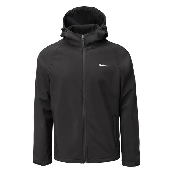 Kurtka softshell z kapturem Hi-Tec Neti II. Czarne kurtki Hi-tec, m, bez wzorów, z elastanu, z kapturem. Za 195.35 zł.