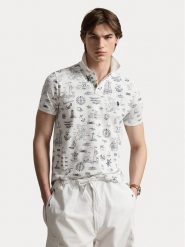 Polo Ralph Lauren Polo 710B18827001 Biały Regular Fit. Białe koszulki polo Polo Ralph Lauren, m, bez wzorów, z bawełny, bez kołnierzyka, bez ramiączek. Za 689.99 zł.