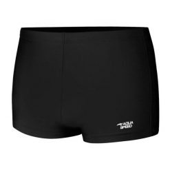 Bokserki pływackie męskie Aqua Speed Niko. Czarne odzież kąpielowa Aqua-Speed, m, bez wzorów, z elastanu, sportowe. Za 64.99 zł.