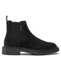 Sztyblety Gant. Czarne sztyblety GANT, bez wzorów, bez obcasa, bez zapięcia. Za 839.99 zł.