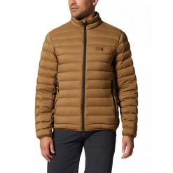 Kurtka puchowa męska Mountain Hardwear Deloro Down. Brązowe kurtki narciarskie i snowboardowe MOUNTAIN HARDWEAR, m, bez wzorów, z puchu, narciarskie. Za 1,199.00 zł.