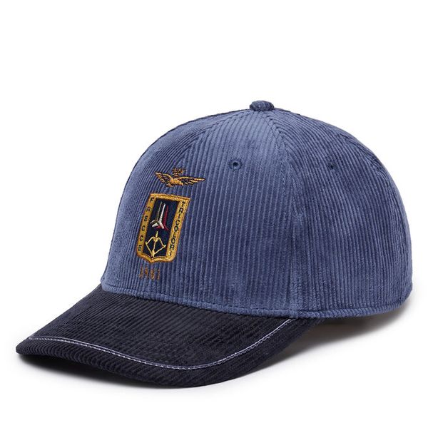 Czapka z daszkiem Aeronautica Militare. Niebieskie czapki z daszkiem Aeronautica Militare, bez wzorów. Za 239.99 zł.