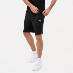 Spodenki fitness męskie Puma Active. Czarne szorty Puma, m, bez wzorów, z materiału, sportowe. Za 119.99 zł.