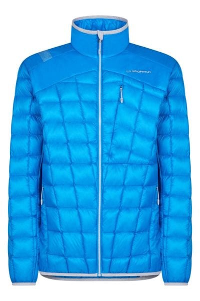 Kurtka trekkingowa męska La Sportiva Combin 2.0 Down. Niebieskie kurtki La Sportiva, na zimę, l, bez wzorów, z materiału, bez kaptura. Za 540.49 zł.